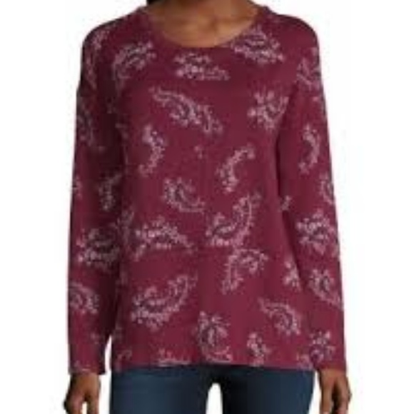 Liz Claiborne Tops - Liz Claiborne Long Sleeve Seamed Tee